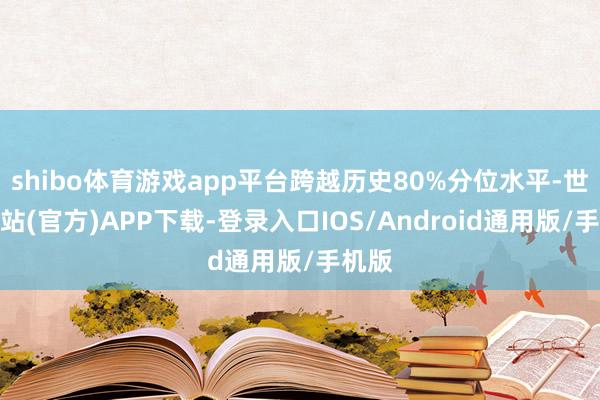 shibo体育游戏app平台跨越历史80%分位水平-世博网站(官方)APP下载-登录入口IOS/Android通用版/手机版