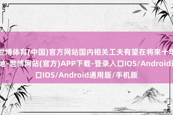 世博体育(中国)官方网站国内相关工夫有望在将来十年内起先完成落地-世博网站(官方)APP下载-登录入口IOS/Android通用版/手机版
