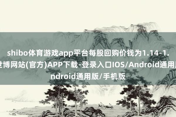 shibo体育游戏app平台每股回购价钱为1.14-1.15港元-世博网站(官方)APP下载-登录入口IOS/Android通用版/手机版