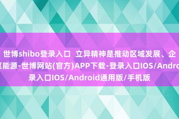 世博shibo登录入口  立异精神是推动区域发展、企业立异创业的中枢能源-世博网站(官方)APP下载-登录入口IOS/Android通用版/手机版